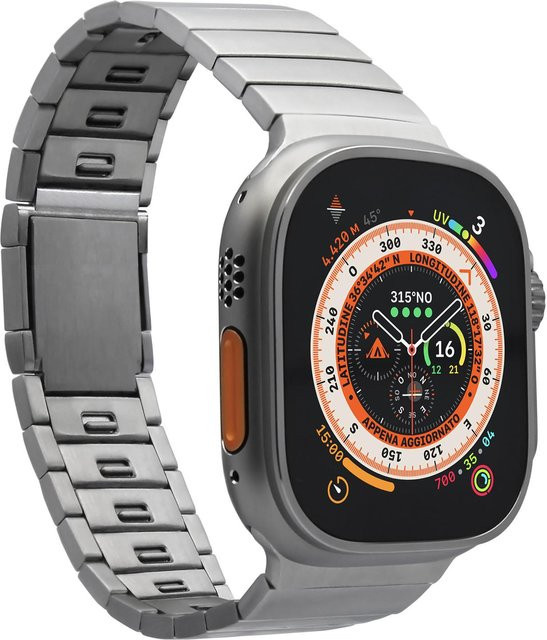 Puro Armband für Apple Watch, Titanium, Silber, Unisex - Bild 1