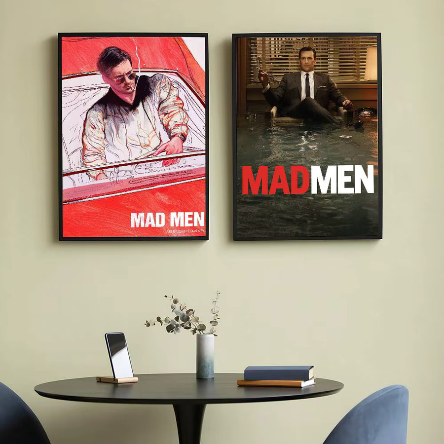 M-Mad M-Men Film Poster Leinwanddruck Modernes Wandbild für Wohnzimmer und Schlafzimmer Multicolour - Bild 6