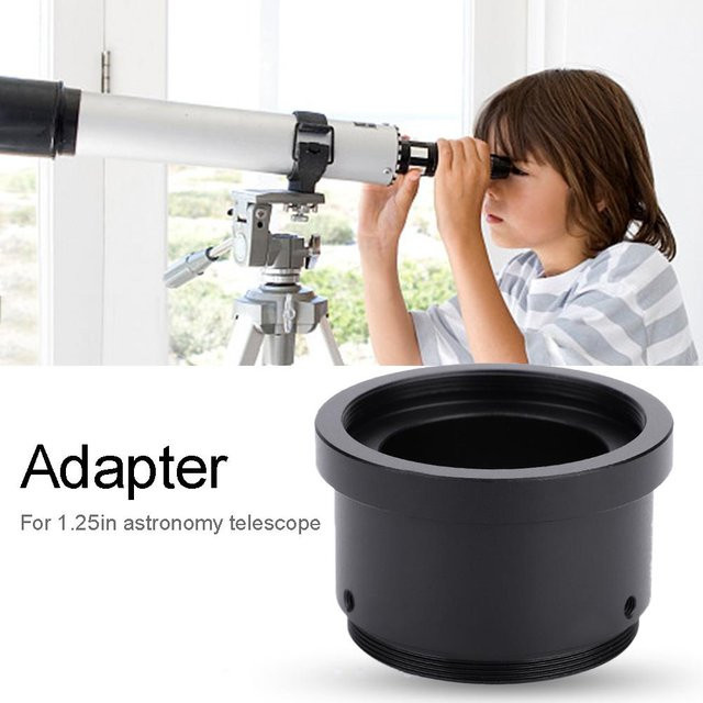 Shoemst Teleskop-Adapter aus Aluminiumlegierung M42x0.75 bis 1,25 Zoll mit Kompressionsring in Grau - Bild 1