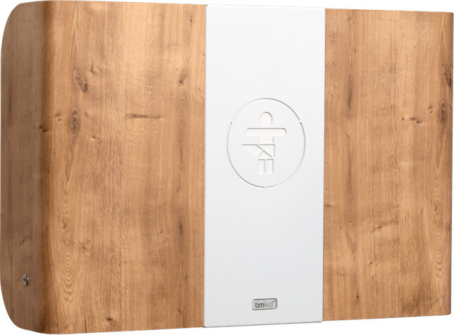 timkid Wandwickeltisch KawaQ in Eiche, Anthrazit und Weiß, B/T/H: 83 x 60,5 x 56,2 cm - Bild 1