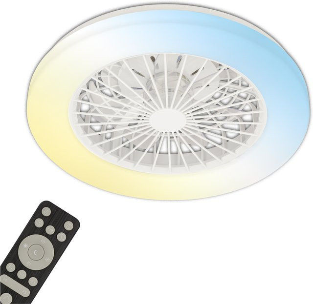 BRILONER LED Deckenleuchte in Weiß mit Fernbedienung, Dimmer und Timer - Bild 1