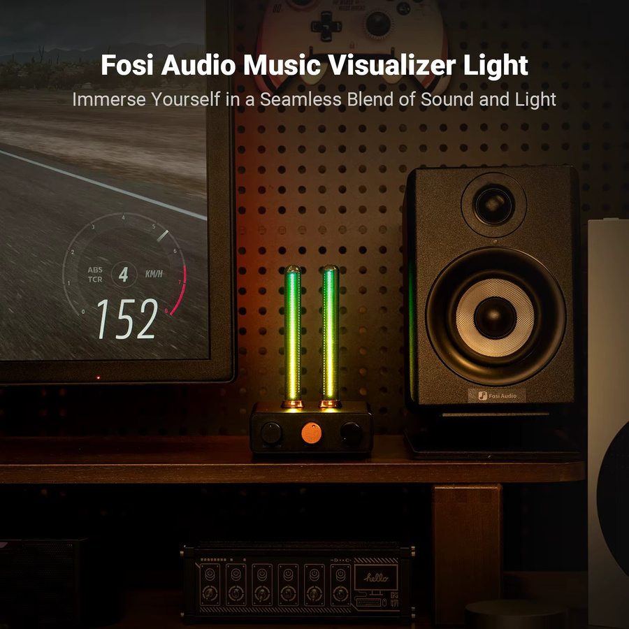 Fosi Audio AH-01A Visualizer Musik Rhythmus LED Umgebungslicht in Schwarz und Multicolour - Bild 2