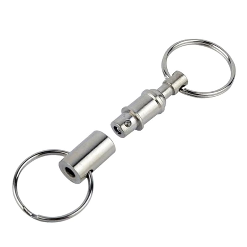 Marbit Schlüsselanhänger, silberner Stahl, Unisex - Bild 5