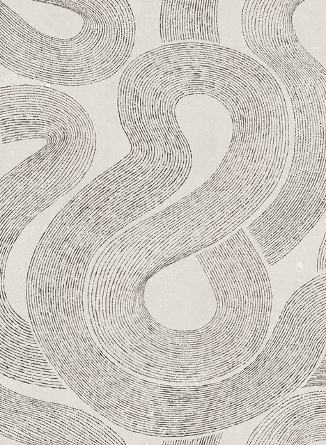 Sandberg Mural Zen Tapete Zen Graphite aus Vlies - Bild 1