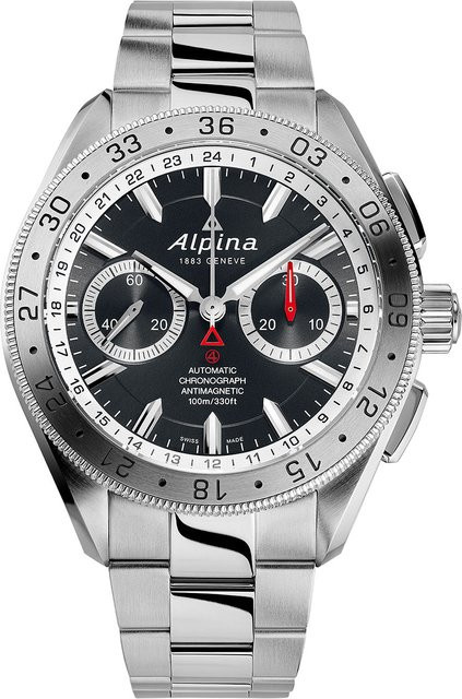 Alpina Chronograph Automatik, Edelstahl, 45 mm, Herren - Bild 1