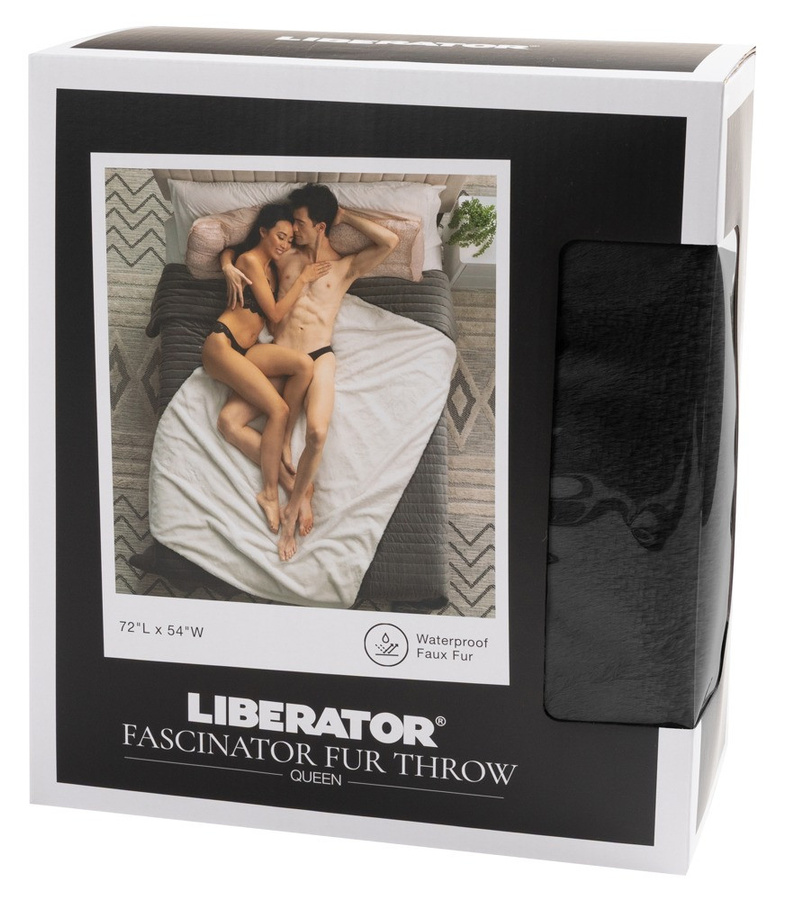 Liberator Liebesdecke Faux-Fur Fascinator in Schwarz, Reversible Doppelgesicht-Qualität aus Microfaser und Polyester, B: 137 cm, L: 183 cm - Bild 3