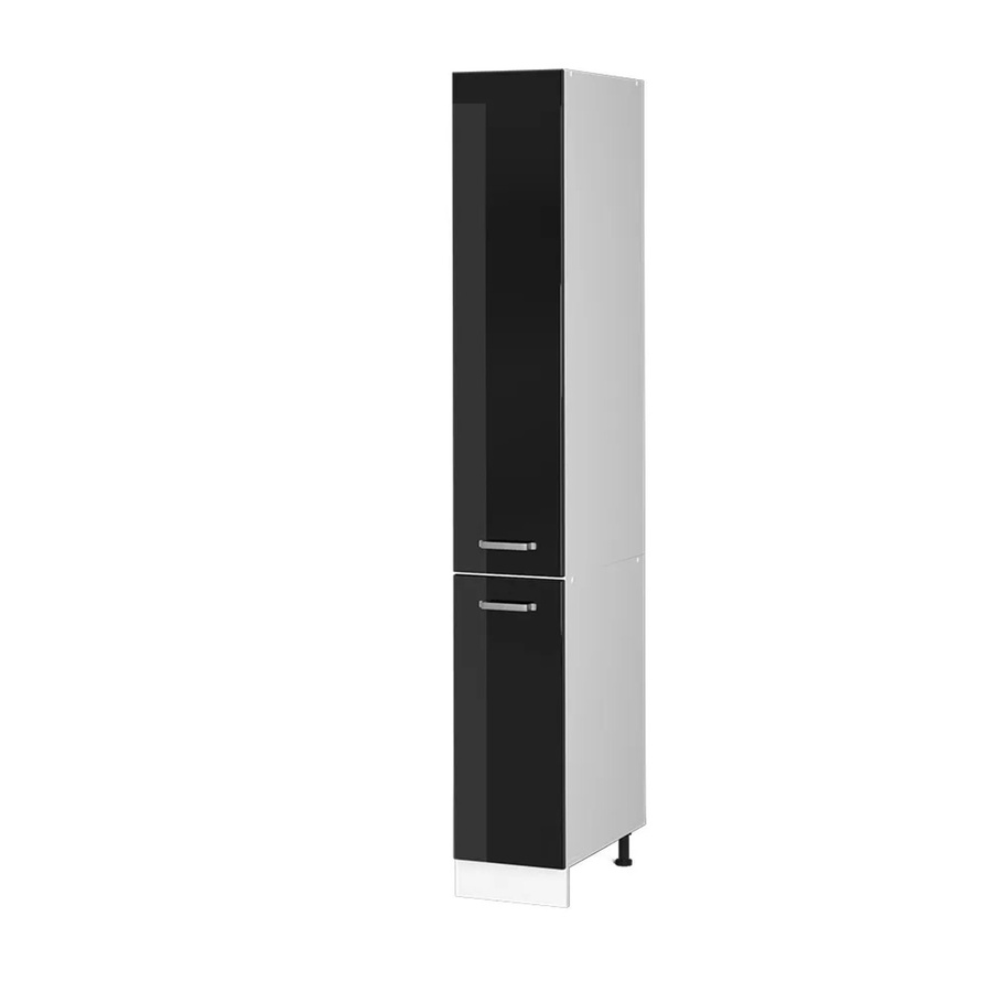 Vicco Apothekerhochschrank R-Line Küchenschrank modern Weiß Schwarz B: 30 cm, H: 207 cm, T: 57,2 cm - Bild 3