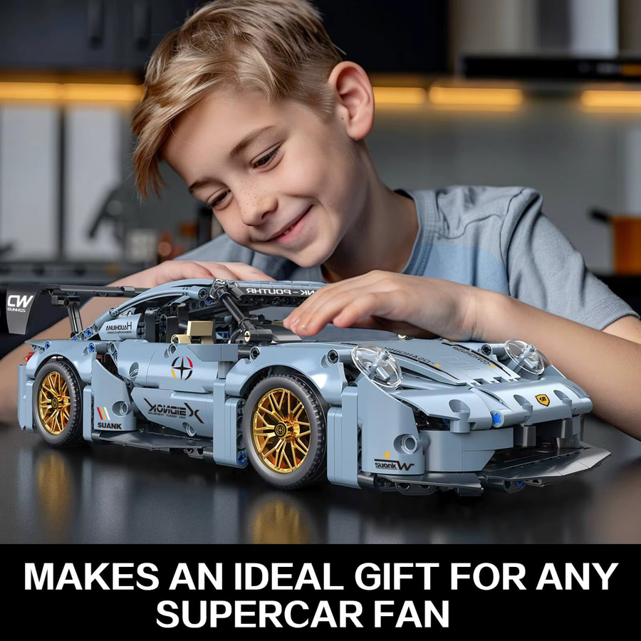 TOYLINX Sport-Rennwagen-Bausatz, Rennmodellauto, 1:14, ab 6 Jahren - Bild 2