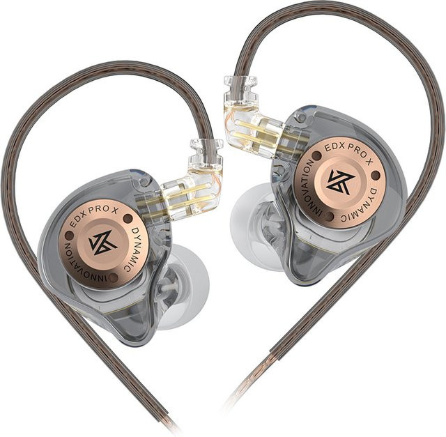 KZ EDX PRO X In-Ear Kopfhörer mit Dynamic Drive und Bass-Verstärkung in Transparent - Bild 1