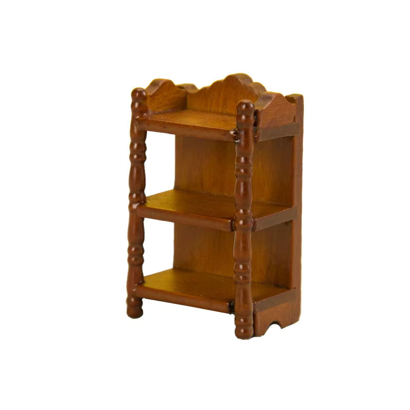 DIAPER&CORED Miniatur Nachttisch Lagerung Rack Puppenhaus Zubehör - Bild 5