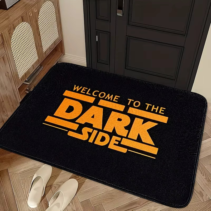 VIKAMA Dark Side Fußmatte in Schwarz, moderne Pop-Kultur Dekoration aus Polyester, B/T: 60 x 40 cm - Bild 3