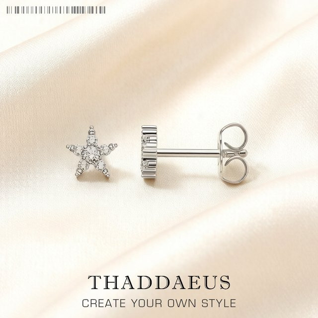 Ohrstecker Thaddaeus, 925 Sterlingsilber, Damen - Bild 1