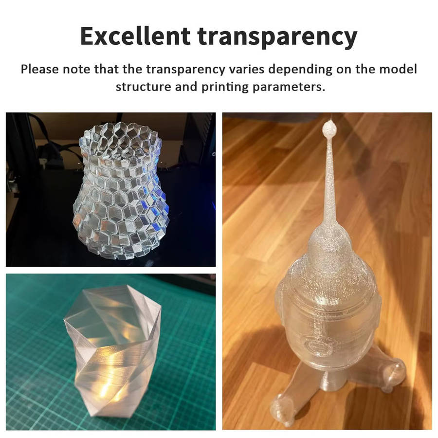 Transparent grünes PETG Filament für 3D-Drucker mit 1,75 mm Durchmesser - Bild 2