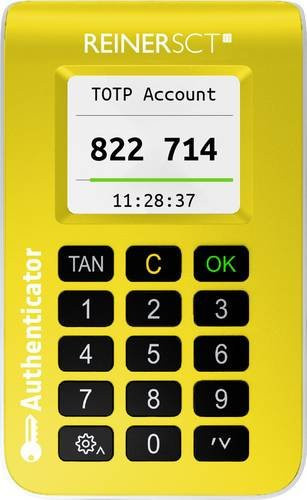 REINER SCT Authenticator TAN-Generator Kartenlesegerät in Gelb - Bild 1