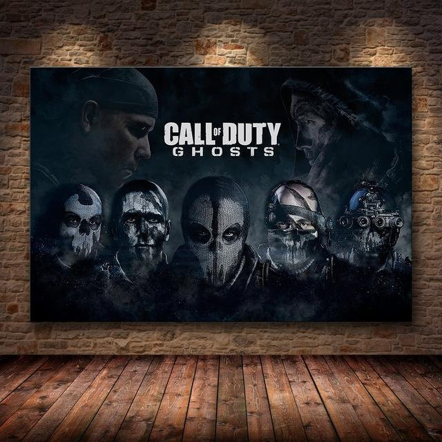 Modernes Call of Duty Leinwandgemälde von aidegou17, Wandkunst für Zuhause, Büro oder Hotel, Mehrfarbig, Breite: 70 cm, Höhe: 170 cm - Bild 1