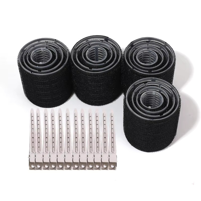 HNKMP Lockenwickler Set, 16-teilig, Schwarz, mit Clips - Bild 3