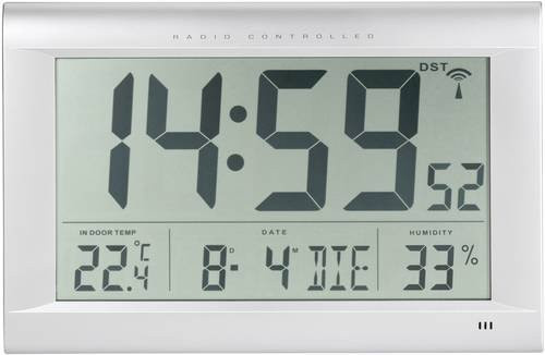 Techno Line Funk Wanduhr, Unisex, 410mm x 270mm x 43mm - Bild 1