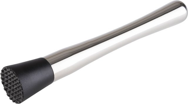 APS Stößel Muddler aus Edelstahl und Polystyrol, Schwarz/Silber, Durchmesser: 3,5 cm, Höhe: 20,5 cm - Bild 1