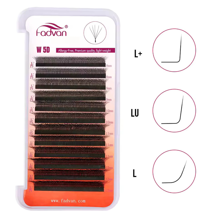 FADVAN Wimpernverlängerung, W-Form, 0,07 mm, künstliche Wimpern - Bild 2
