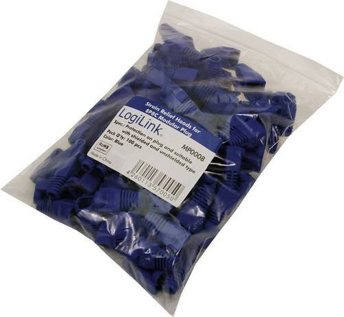 LogiLink Knickschutztülle RJ45 Blau 100 Stück - Bild 1