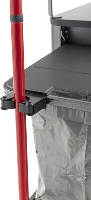Wanzl Mopphalterung aus Kunststoff, schwarz, B/T/H: 8 x 8 x 4 cm - Bild 1