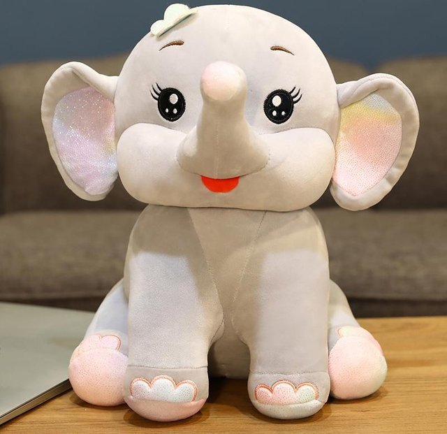 Wucifang Bags Elefant Plüschtier, grau, ab 3 Jahre - Bild 1