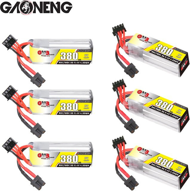 GNB HV 3S LiPo Batterie 11,4 V 380 mAh 90C/180C für RC Autos, Boote, Hubschrauber und FPV Racing Drohnen - Bild 1