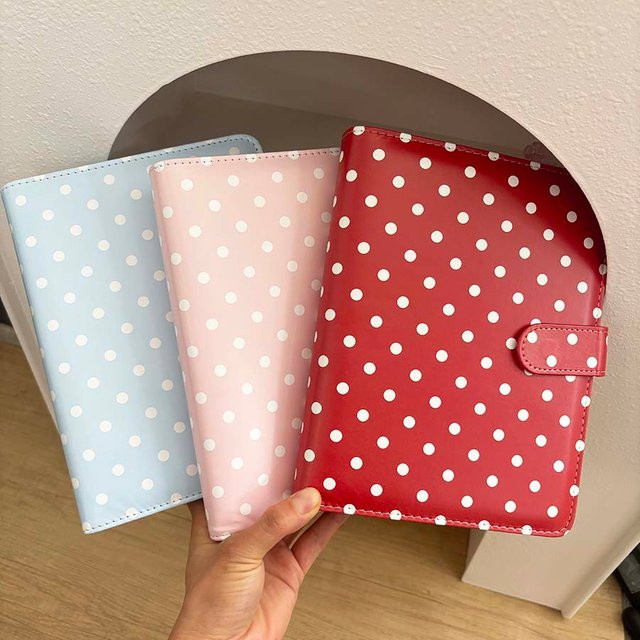 Sharkbang A5 Polka Dot Idol-Fotokarten-Sammelalbum aus PU-Leder zum Organisieren deiner Fotokarten - Bild 1