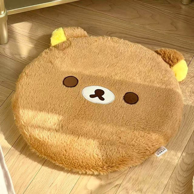 Rundes Rilakkuma Plüsch-Sitzkissen von Aoger für Zuhause, Büro und Wohnheim - Bild 1