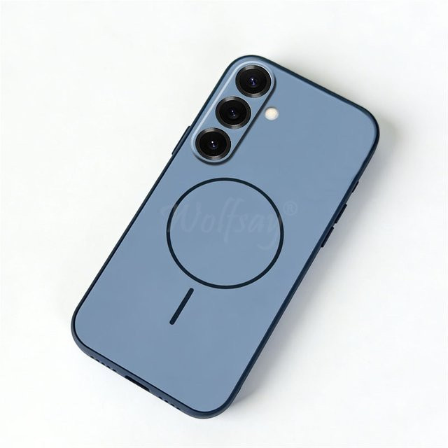 Luxus Frosted Schutzhülle für Samsung Galaxy S26, S26 Plus und S26 Ultra mit magnetischer Ladefunktion in Grau - Bild 1