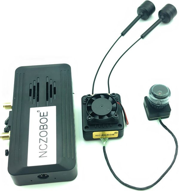 NCZOBOE 5,8GHz HD VTX 2W Luft- und Bodeneinheit für FPV-Drohnen Freestyle-Zubehör in Schwarz - Bild 1