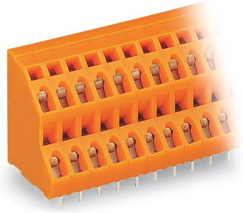 WAGO 736-303 Leiterplattenklemme in Orange, 112 Stück - Bild 1
