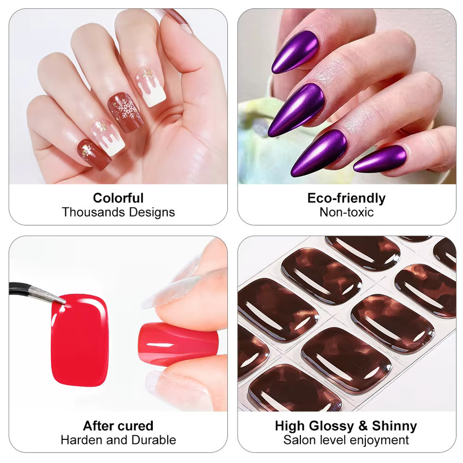 Arte Clavo Gel-Nagelstreifen, Glänzend, 20 Stück - Bild 2