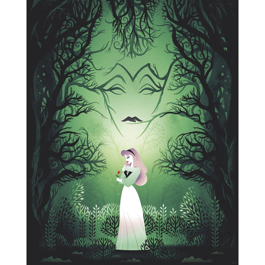 Komar Wandbild Disney Sleeping Beauty Aurora und Maleficent, Grün, Breite: 40 cm, Höhe: 50 cm - Bild 2