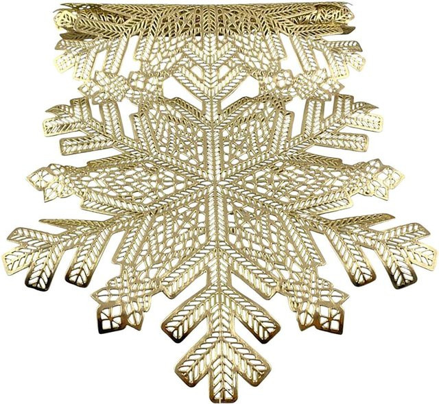Concord Tischläufer Jacquard in Champagner und Goldbraun B: 35 cm, L: 91 cm - Bild 1