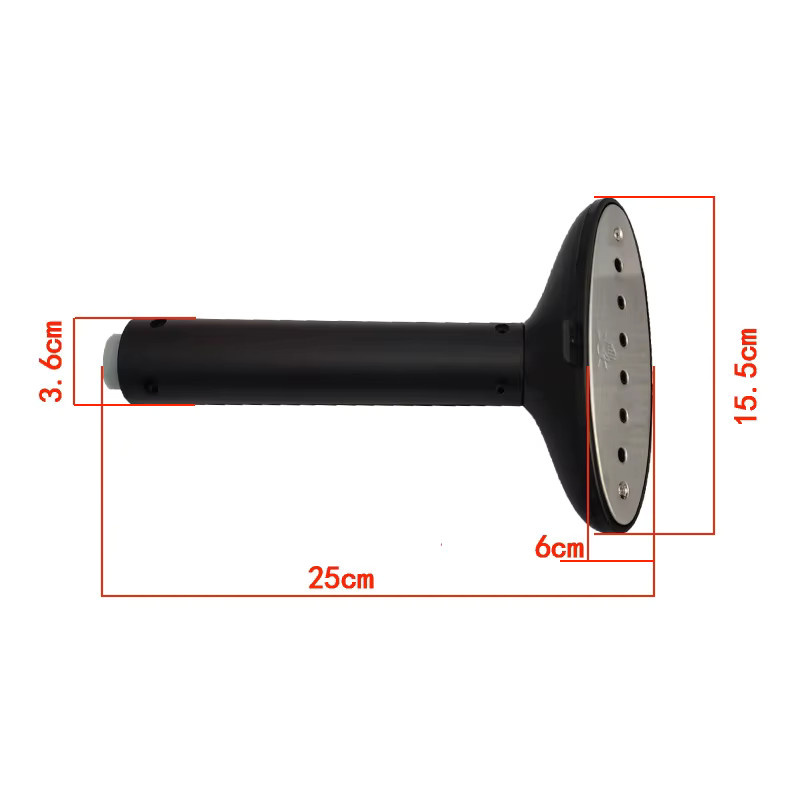 Universelle lange Dampfdüse für elektrische Dampfbügeleisen und Bekleidungsdampfer in Schwarz, B/T/H: 25,0 x 15,5 x 0 cm - Bild 2