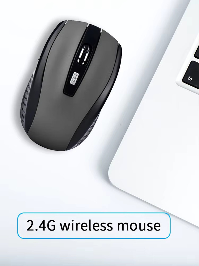 Kebidumei Kabellose Ergonomische Maus mit 2,4 GHz, 6 Tasten und leisen Klicks in Schwarz für PC, Laptop und MacBook - Bild 6