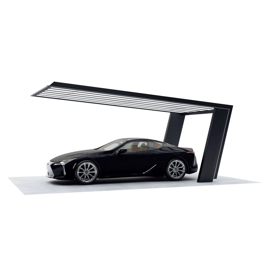 Ximax Einzelcarport MyPort 7 Typ 60 Aluminium Schwarz-Silber B/T: 269 x 587,3 cm - Bild 2