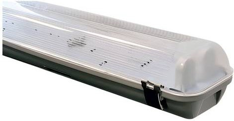 Insatech Feuchtraum-Wannenleuchte LED-Röhre G13 in Lichtgrau mit IP65 Schutzart für Außenbeleuchtung - Bild 1