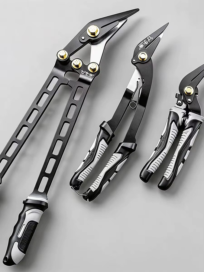 NIUXIANG Hochleistungs-Blechschere aus Edelstahl in Schwarz, 18 Zoll für Metallbleche, PVC-Rohre und Umreifungsband - Bild 5