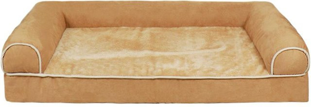 Exquisite pets Hundesofa aus Mikrofaser in Beige, atmungsaktive Hundematte für Tiefschlaf, B/T/H: 75 x 50 x 14 cm - Bild 1