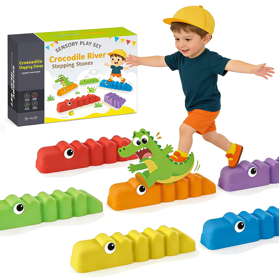 Brozebra Krokodil-Spielsteine, sensorisches Spielset, ab 3 Jahren - Bild 2