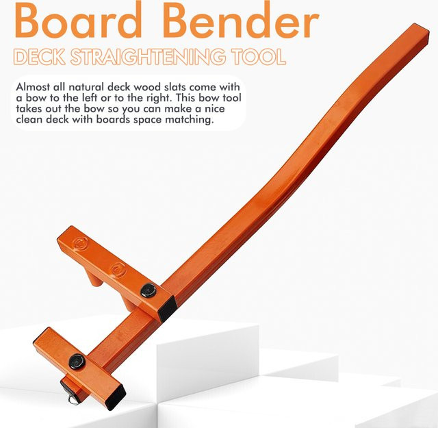 QDS Universal Deck Board Bender Biege Werkzeug zum Richten von Dielen in Orange - Bild 1