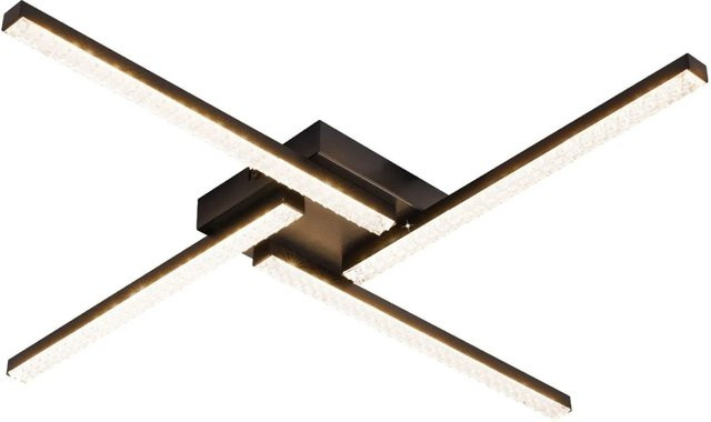 NETTLIFE LED Deckenleuchte aus Metall in Schwarz, Durchmesser: 57 cm - Bild 1