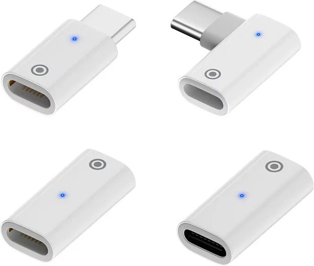Apple Ladegerät Adapter für Apple Gift 1. Generation mit USB-C Anschluss und Kontrollleuchte, Weiß - Bild 1