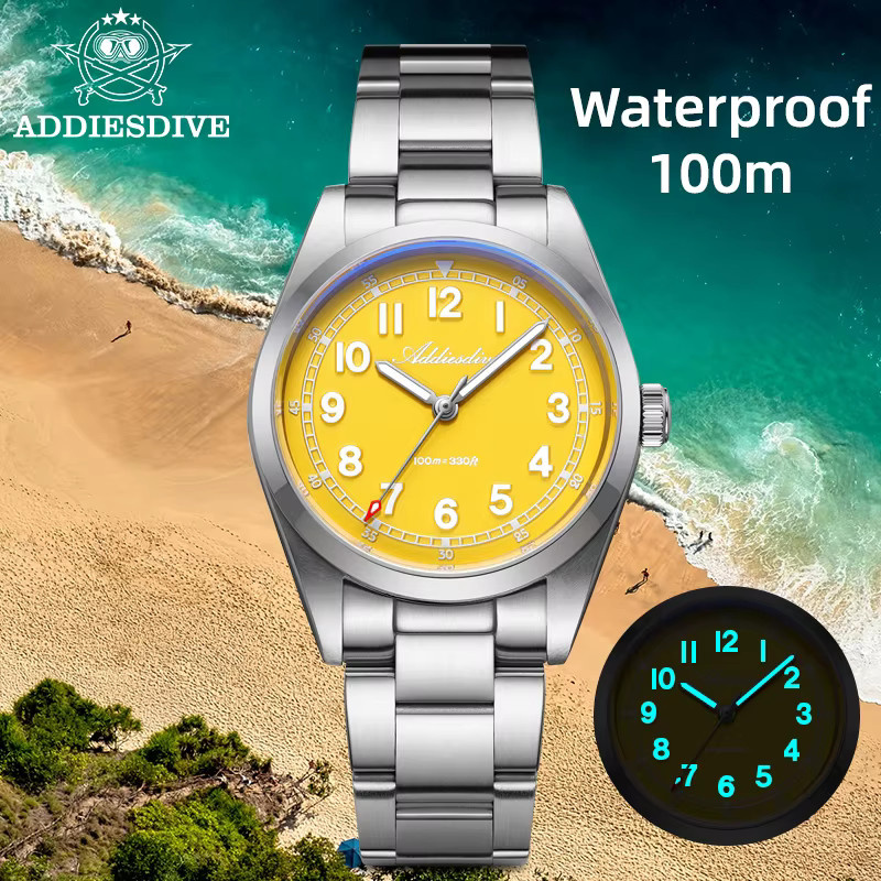 ADDIESDIVE Armbanduhr, Quarz, Edelstahl, Saphirglas, Herren - Bild 2