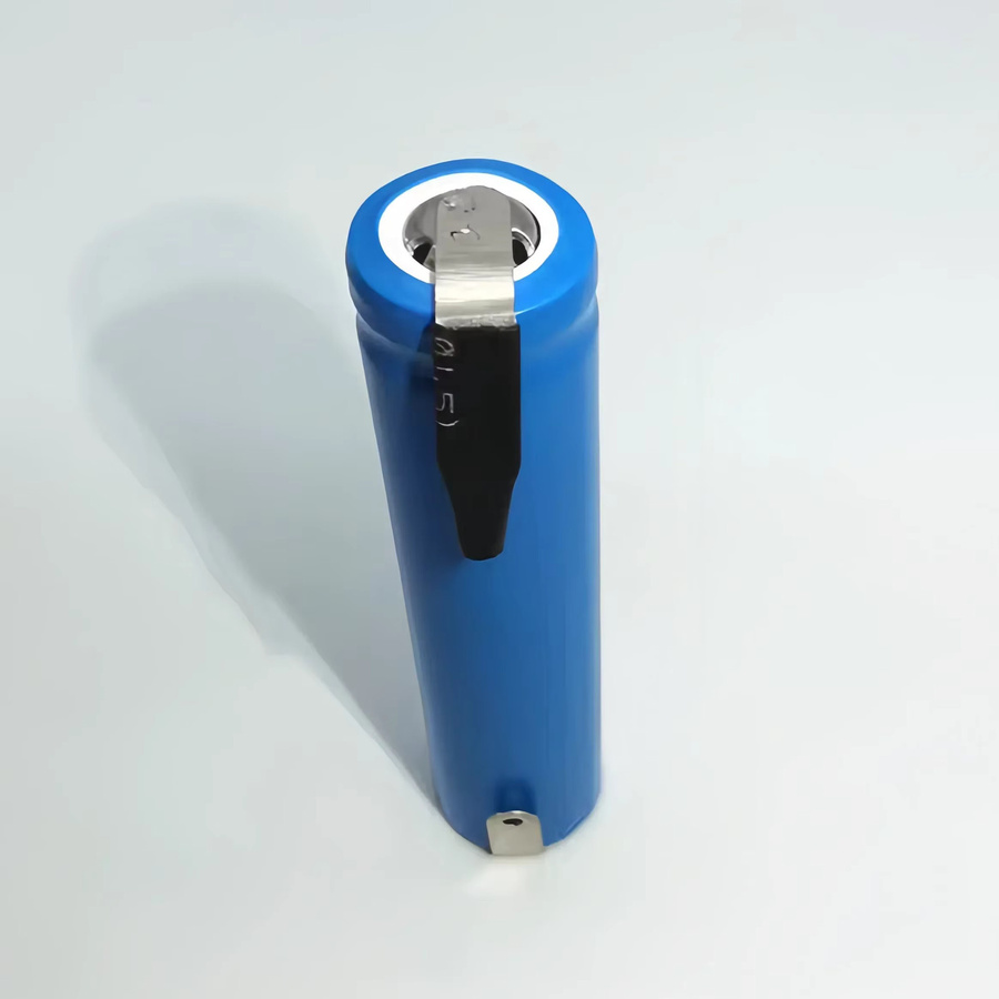 DOUBLEPOW 14650 Lithium-Ionen-Akku 3,7V 1200mAh mit Lötfahnen in Blau - Bild 2