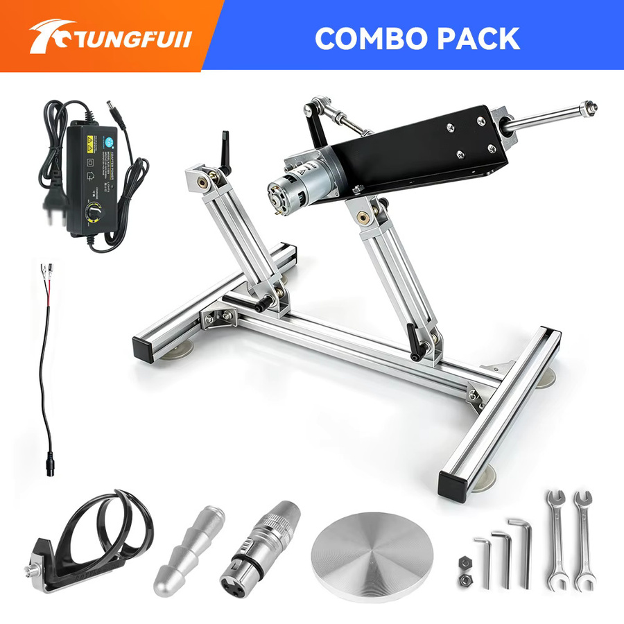 Tungfull 24V Linearer Hubmotor-Bausatz in Schwarz mit variabler Geschwindigkeit und flexiblem Hub für DIY-Haushaltsanwendungen - Bild 6