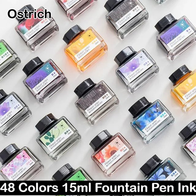 Strauß Kalligraphie Tinte Multi Color in Glasflaschen, 15 ml - Bild 1