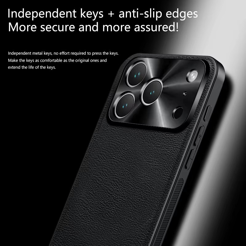 Stoßfeste Apple iPhone Handyhülle aus luxuriösem PU-Leder in Rot - Bild 4